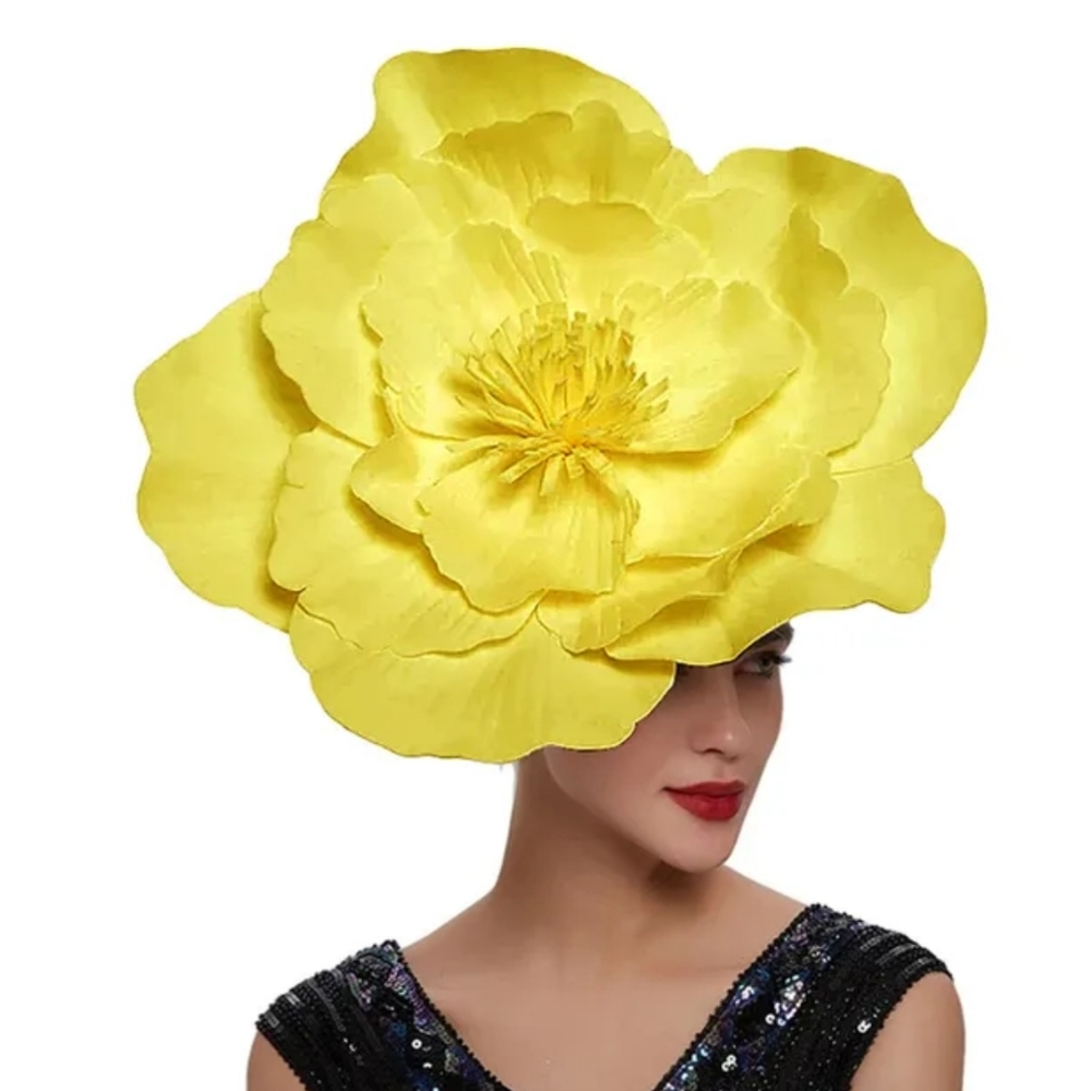 Fabulous Flowers Stunning Couture Fascinator Kentucky Derby Races Tea Ch…